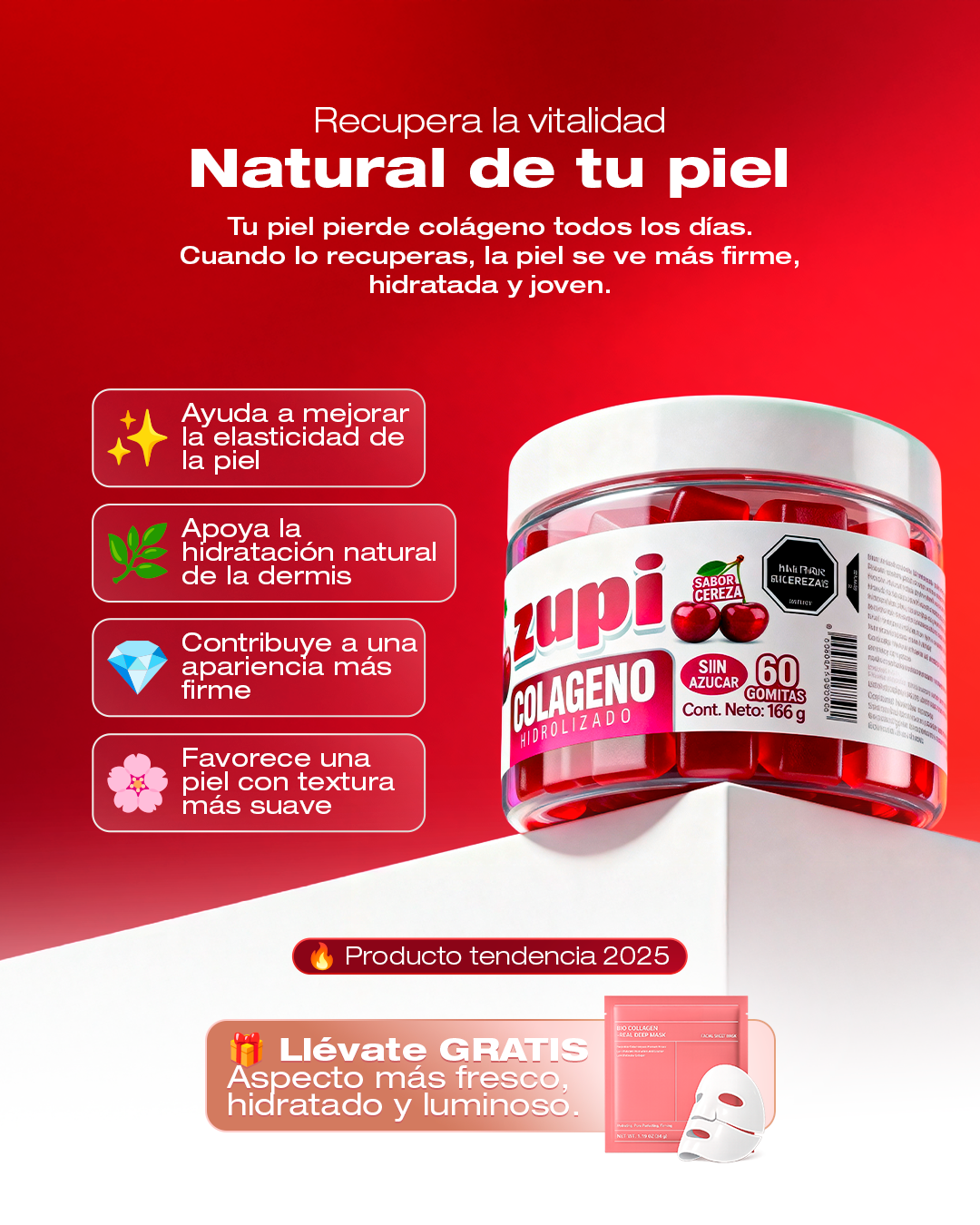 Promo Gomas de Colageno + Mascarilla