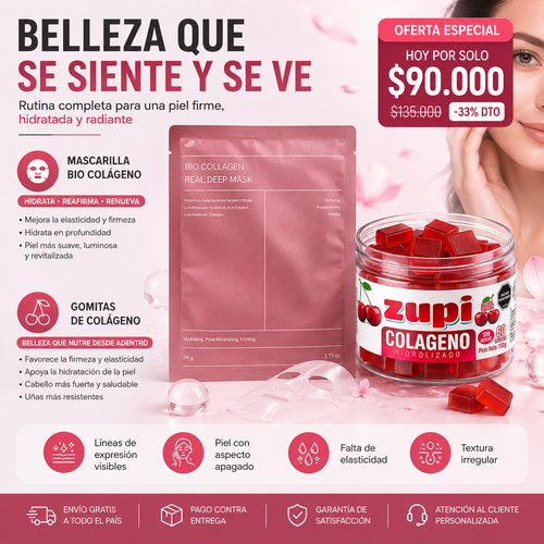 Promo Gomas de Colageno + Mascarilla