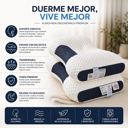 Almohada Ortopedica Cervical Cuello
